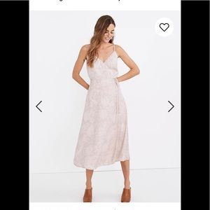 (Re)sourced Crepe Cami Wrap Dress in Pindot Blooms